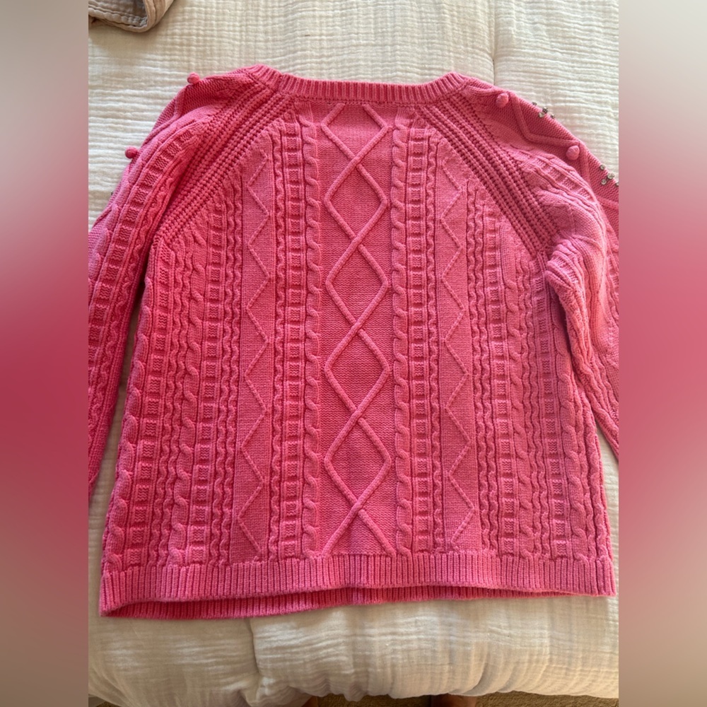 Boston Proper Embellished Cable Pullover Sweater XL - Picture 9 of 9